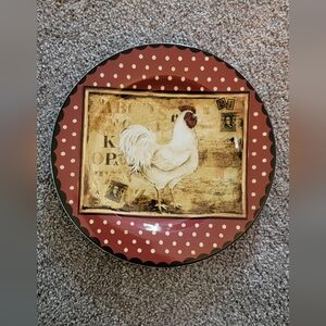 Vintage Sakura Retro Rooster 8" Plate